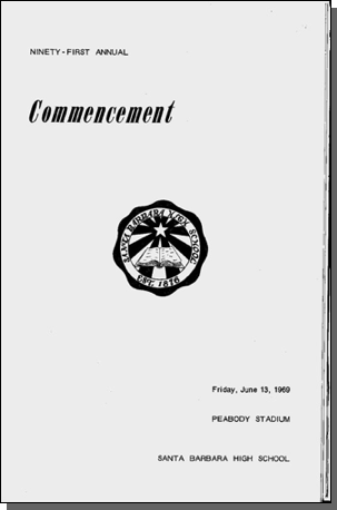 1969 Commencement Announcement