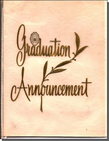 Graduation Announcement Cover