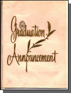 Graduation Announcement Cover Graduation Announcement Cover